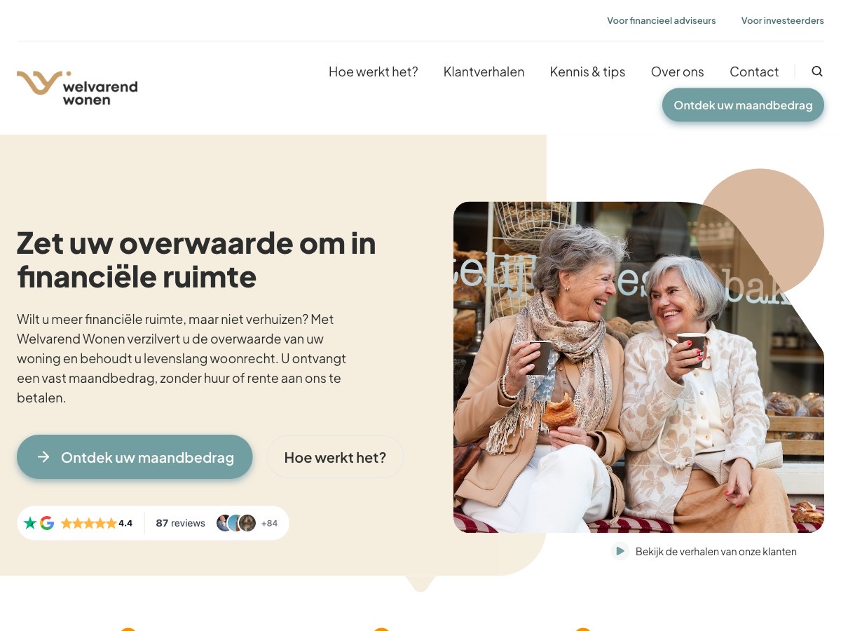 The Welvarend Wonen website